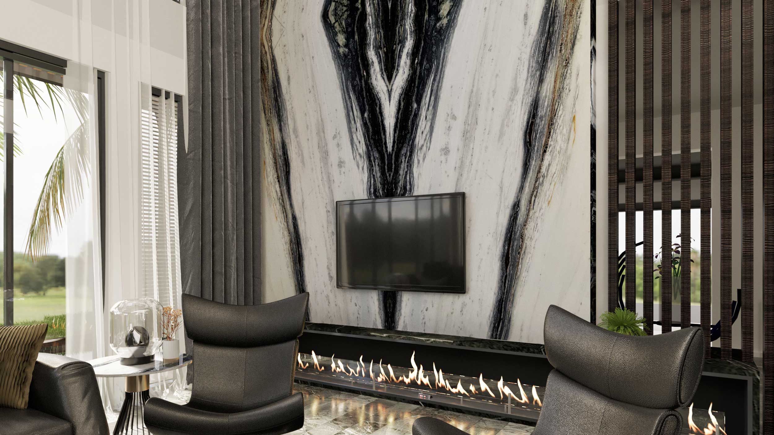 Brazillian Panda Marble