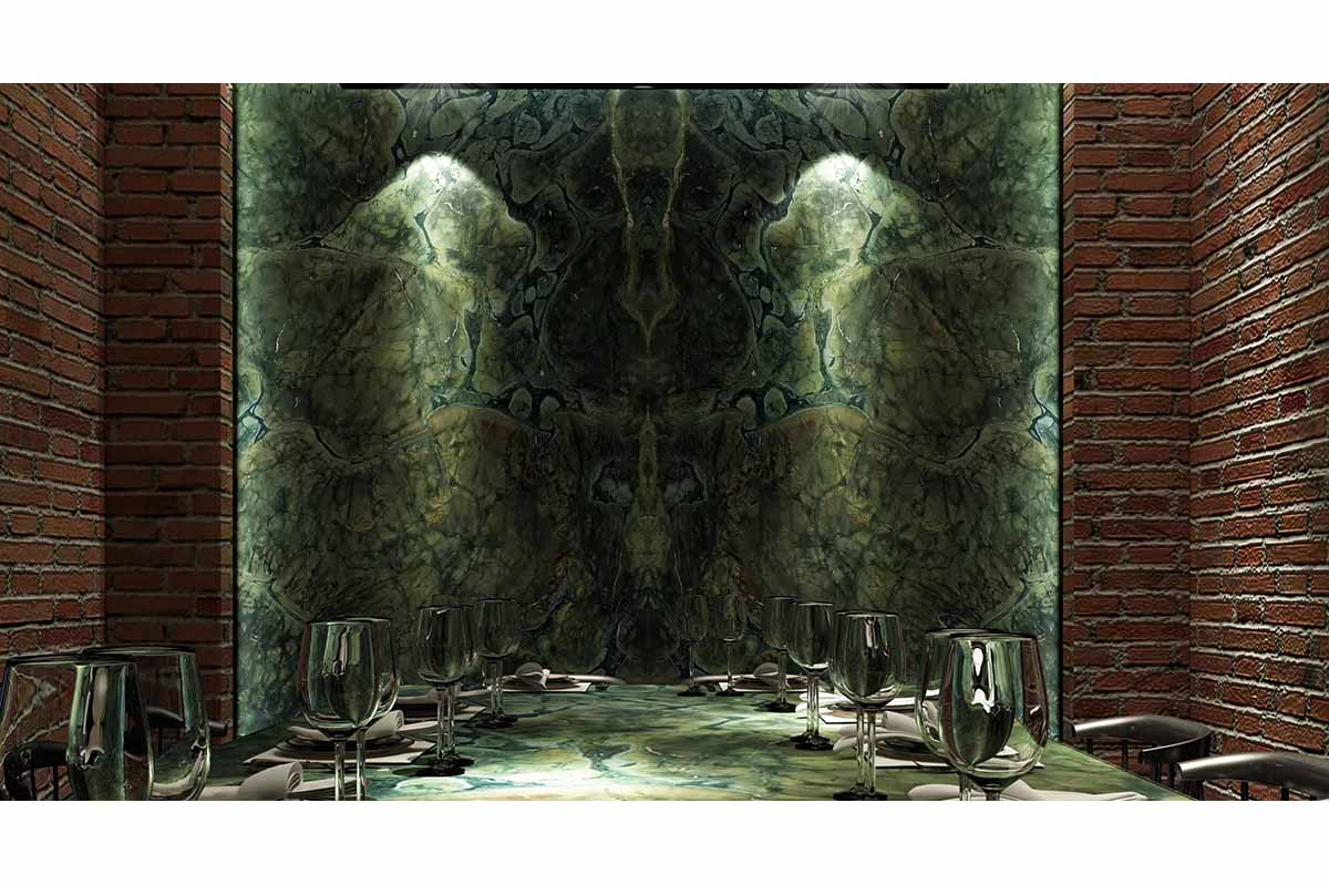 Explosion Green Marble